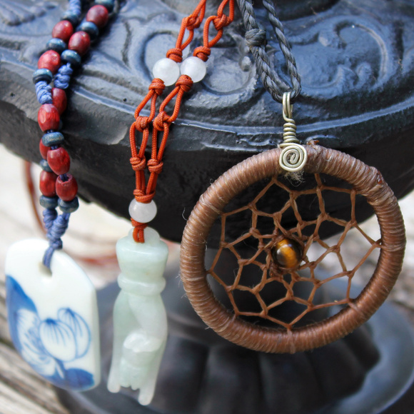 3 Adjustable Zen Neclaces: Yoga Dream Catch Trio - Picture 8 of 8